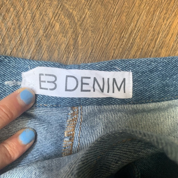 EB denim lace up shorts - Picture 3 of 7